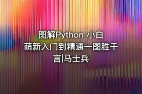 图解Python 小白萌新入门到精通一图胜千言|马士兵
