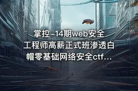 掌控-14期web安全工程师高薪正式班渗透白帽零基础网络安全ctf Linux