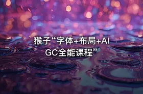 猴子“字体+布局+AIGC全能课程”