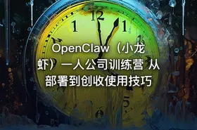 OpenClaw（小龙虾）一人公司训练营 从部署到创收使用技巧