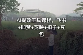 AI提效工具课程，飞书+即梦+剪映+扣子+豆包