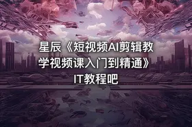 星辰《短视频AI剪辑教学视频课入门到精通》 IT教程吧