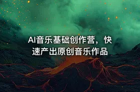 AI音乐基础创作营，快速产出原创音乐作品