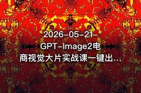 2026-05-21-GPT-Image2电商视觉大片实战课一键出图高效出片彻底告别手动繁琐修图 - getfromcode