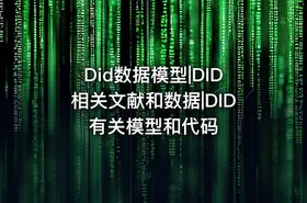 Did数据模型|DID相关文献和数据|DID有关模型和代码 - getfromcode