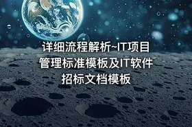 详细流程解析~IT项目管理标准模板及IT软件招标文档模板