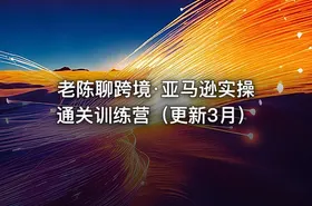 老陈聊跨境·亚马逊实操通关训练营（更新3月）
