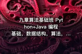 九章算法基础班 Python+Java 编程基础，数据结构，算法，代码 实现(100G) 价值7128 - getfromcode