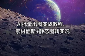 AI批量出图实战教程，素材翻新+静态图转实况
