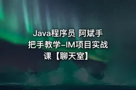 Java程序员 阿斌手把手教学-IM项目实战课【聊天室】