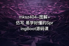 mksz404-图解+仿写 易学好懂的SpringBoot源码课