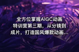 全方位掌握AIGC动画特训营第三期，从分镜到成片，打造国风爆款动画，抢占AI视觉创作赛道红利 - getfromcode