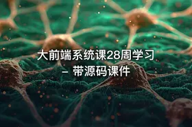 大前端系统课28周学习 - 带源码课件