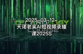 2025-03-12-天诺老吴AI短视频录播课2025S - getfromcode