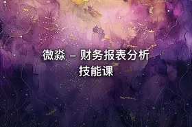 微淼 - 财务报表分析技能课