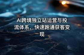 AI跨境独立站运营与投流体系，快速跑通获客变现