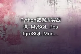 Python数据库实战课-MySQL PostgreSQL MongoDB（SQL优化 +项目实战）