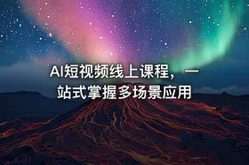 AI短视频线上课程，一站式掌握多场景应用