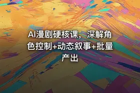 AI漫剧硬核课，深解角色控制+动态叙事+批量产出 - getfromcode