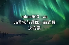mksz500 -Java异常与调优一站式解决方案