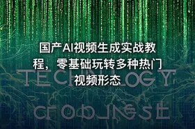 国产AI视频生成实战教程，零基础玩转多种热门视频形态