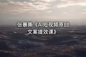 张暴撕《AI短视频原创文案提效课》