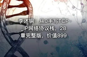 李述铜：从0手写TCP_IP网络协议栈，28章完整版，价值899