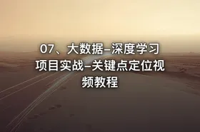 07、大数据-深度学习项目实战-关键点定位视频教程 - getfromcode