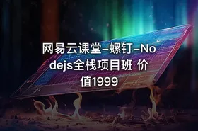 网易云课堂-螺钉-Nodejs全栈项目班 价值1999