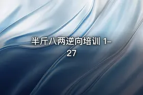 半斤八两逆向培训 1-27 - getfromcode