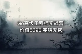 Go高级工程师实战营|价值5390|完结无密 - getfromcode